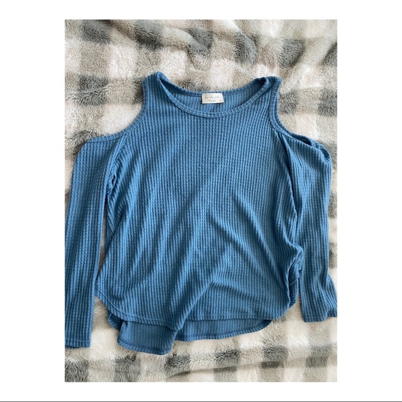 Lavender Field Blue Sweater - Picture 1 of 2